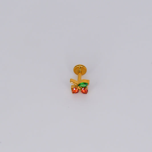 Piercing Achatado Cereja