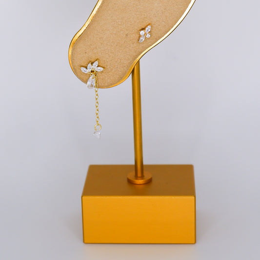 Piercings Bolinha Dourados #36 Pendente e Flor