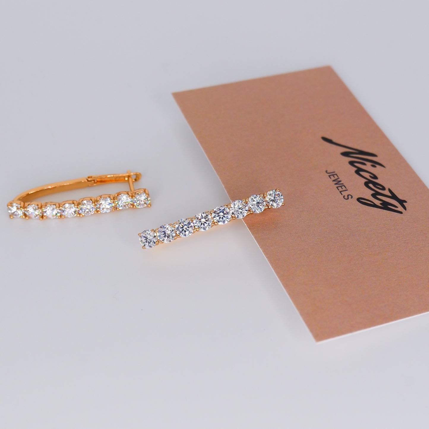 Argola Hipoalergénica Reta Brilhante