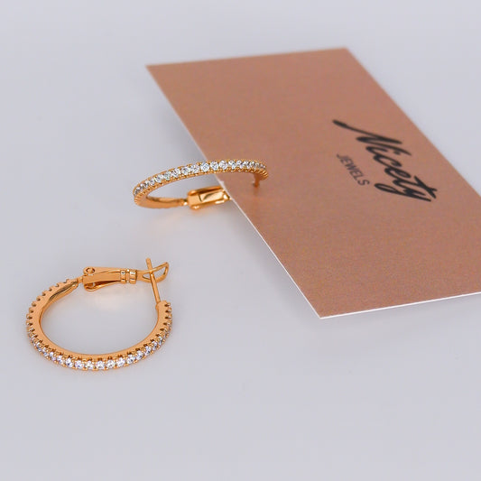 Argola Hipoalergénica Básica Brilhante