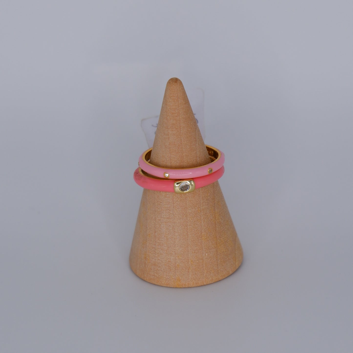 Anel S925 rosa com brilhantes