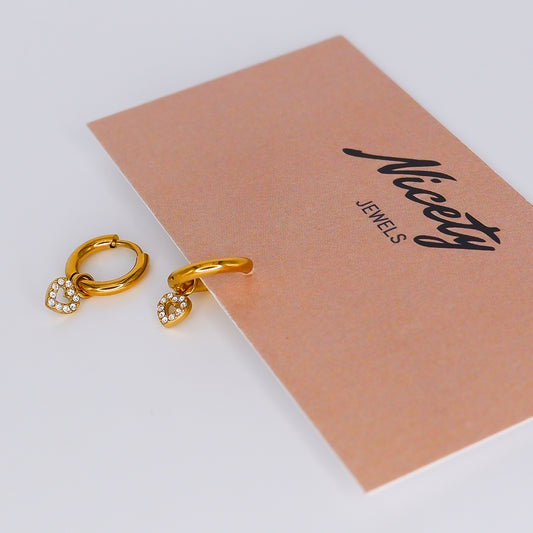 Argola com Pendente Coração