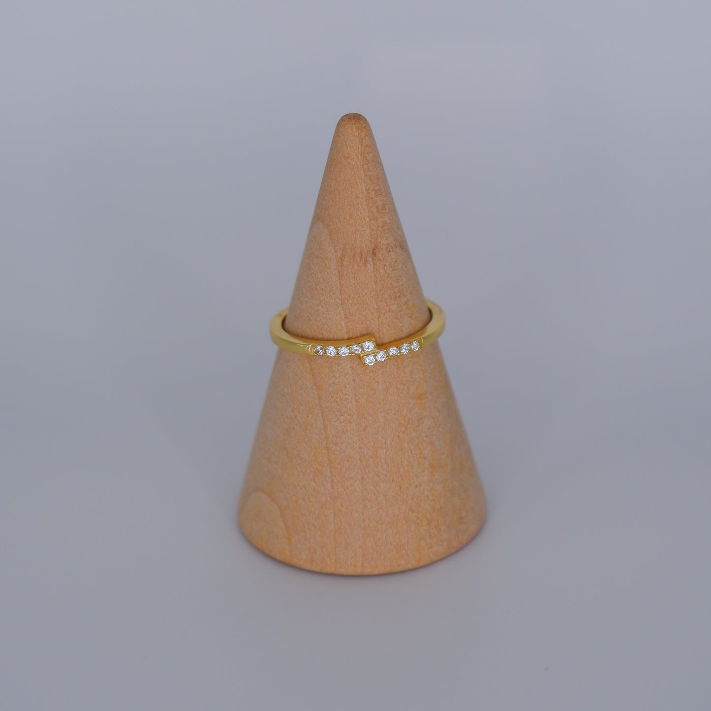 Anel S925 pedras transparentes