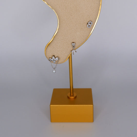 Piercings Achatados Prateados #3