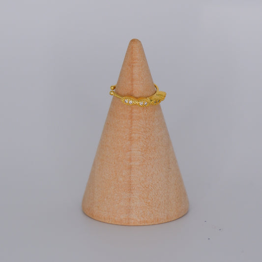 Earcuff S925 Dourada Brilhantes