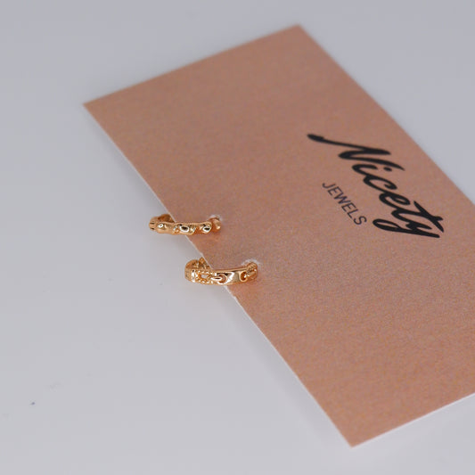 Mini Argolas 8mm Hipoalergénicas Bambu e Corda