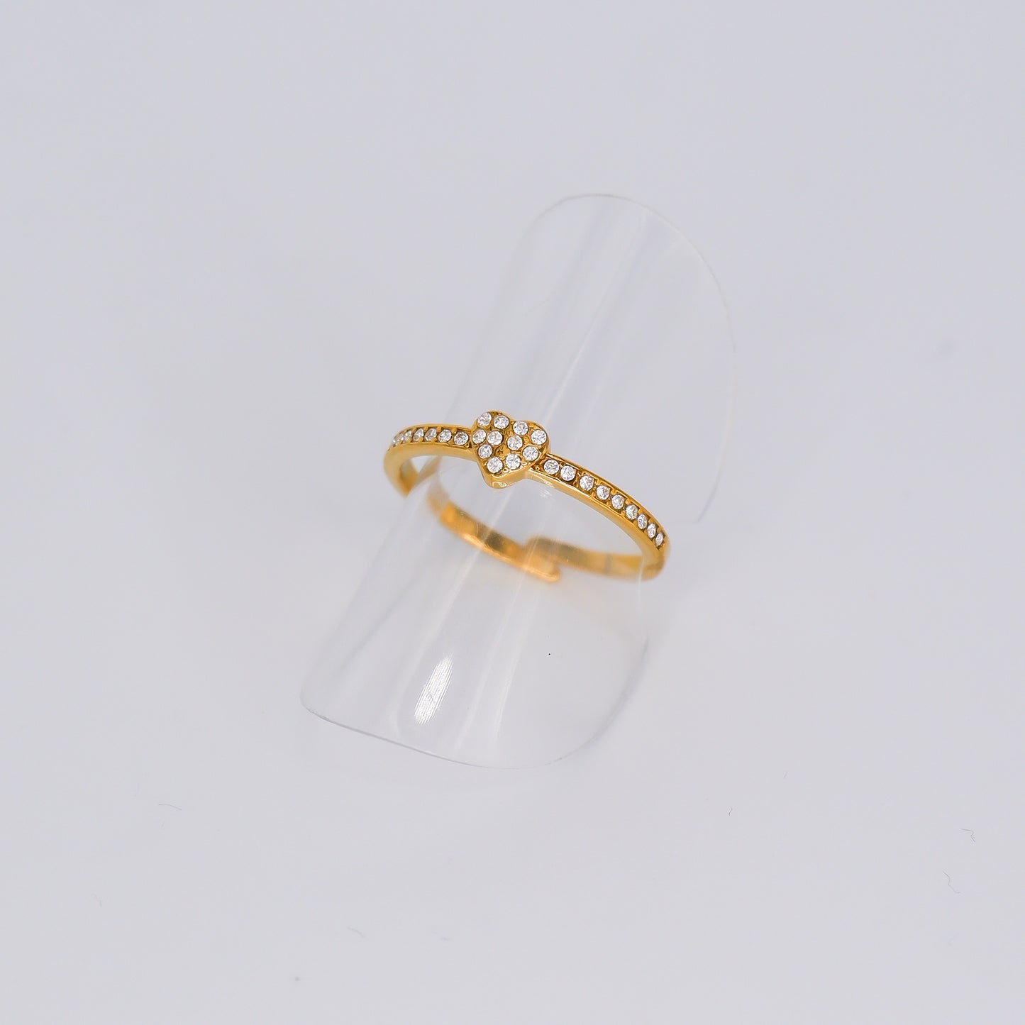 Anel Coração Brilhantes