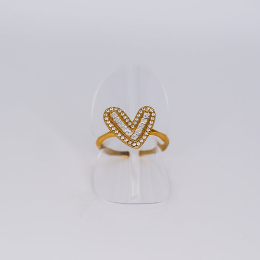 Anel Ajustável Coração
