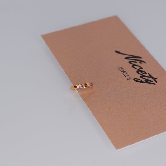 Mini Argolas 7,5mm Hipoalergénicas Coloridas