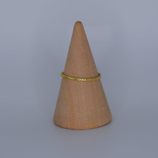Anel S925 Extra fino Dourado