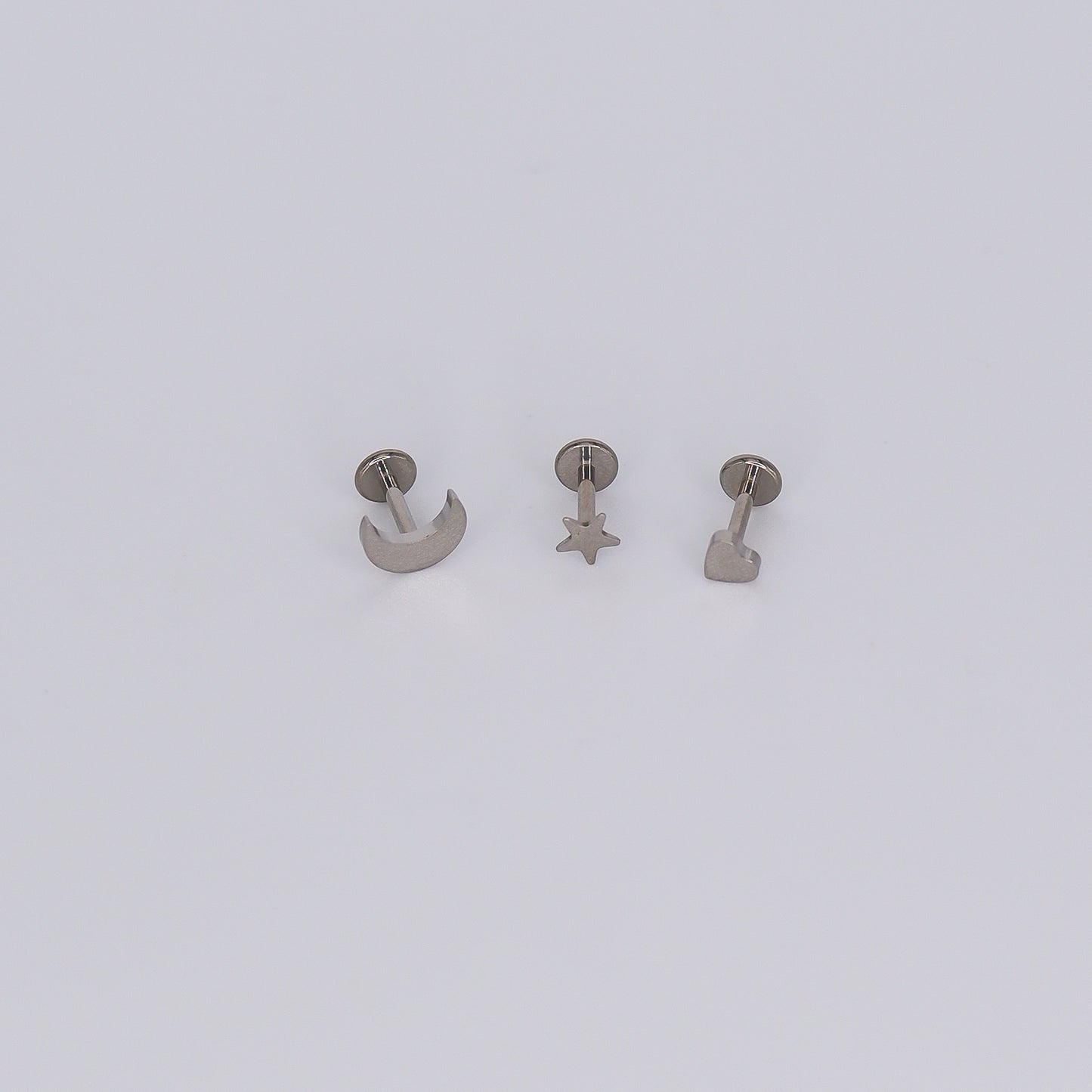 Piercing Achatado 1.0MM Espessura Prateados