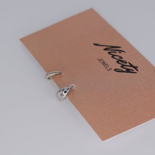 Mini Argolas 5mm Prateadas Hipoalergénicas Trocida e Grossa