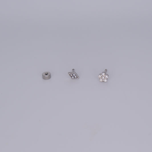 Piercing aperta atrás Prateado