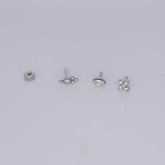 Piercing aperta atrás Prateado