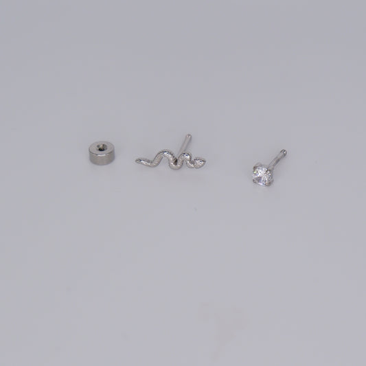 Piercing aperta atrás Prateado