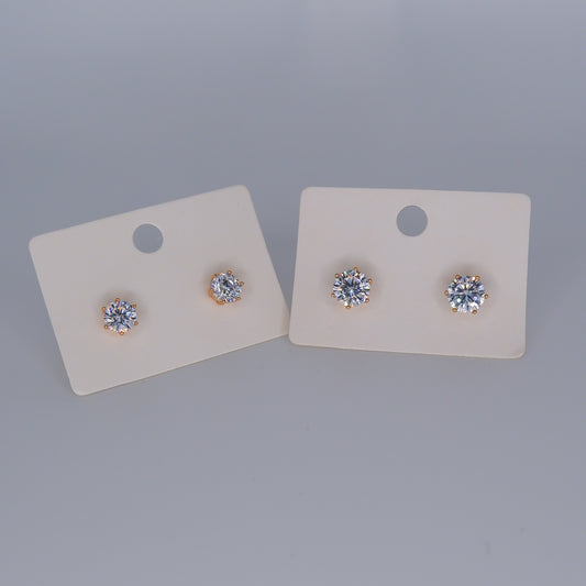 Brinco de Espeto Dourado Ponto Luz Hipoalergénicos