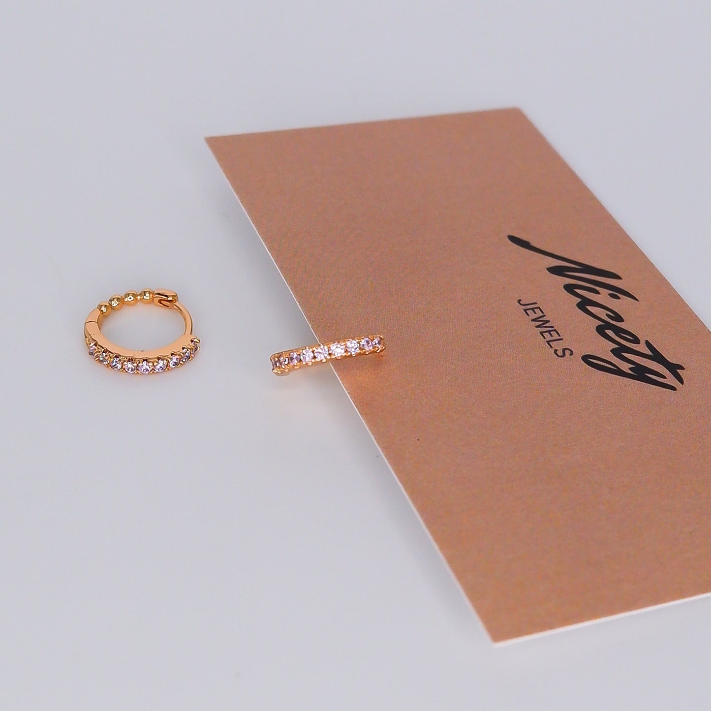 Argola Hipoalergénica Básica Rosa