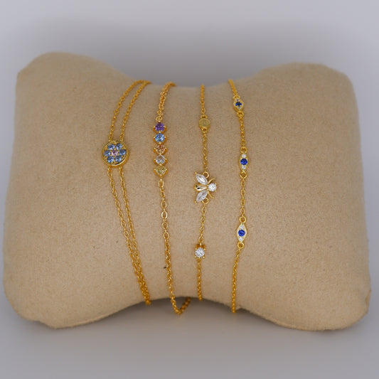 Pulseira S925 Tons Azuis