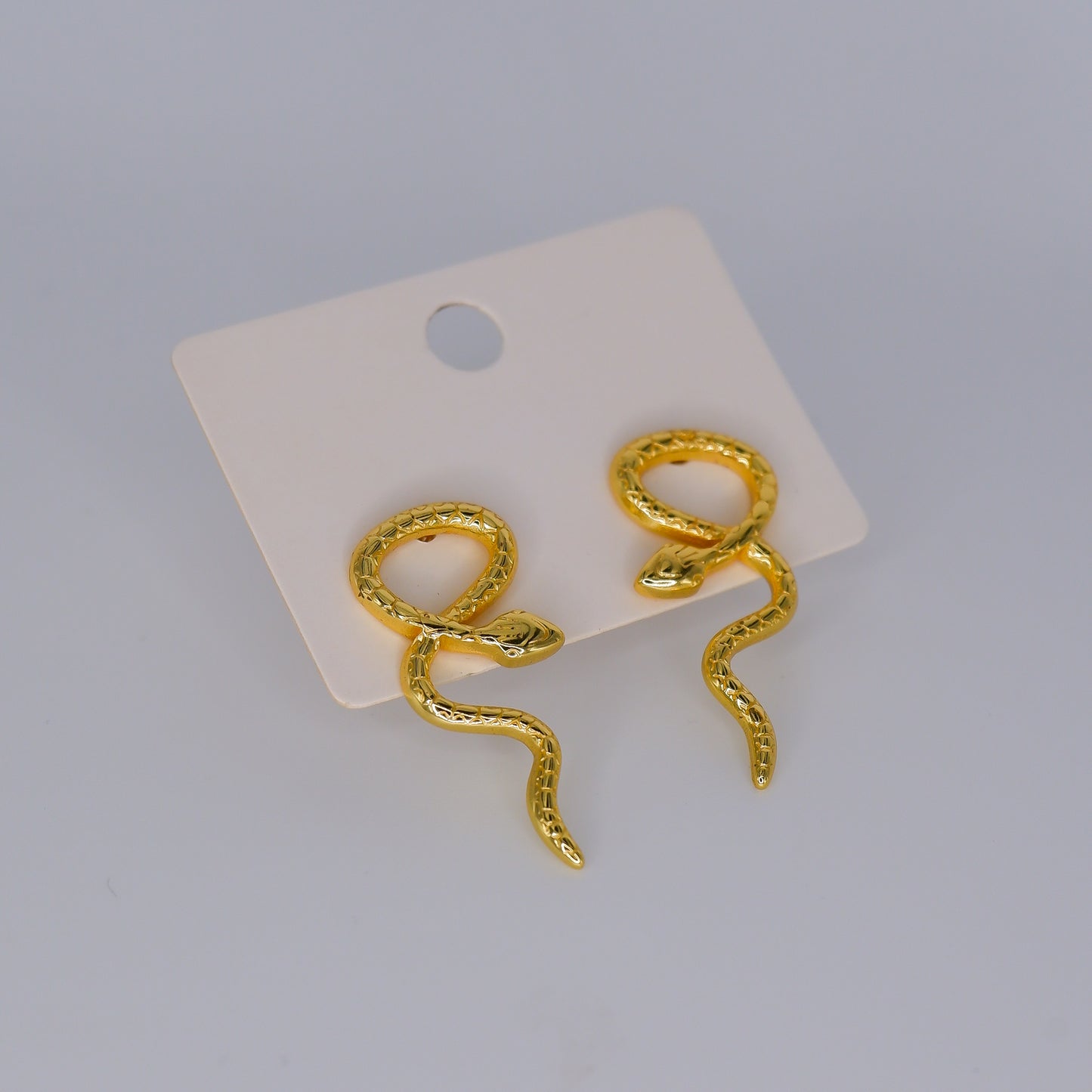 Brincos Dourados Cobras