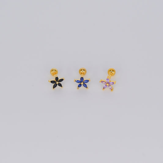 Piercing Bolinha Flores