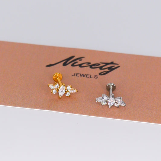 Piercing Achatado Longo