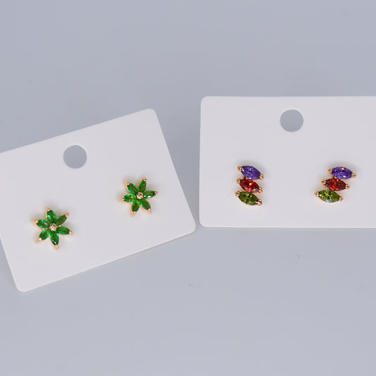 Brinco de Espeto Hipoalergénico Flores e Coloridos