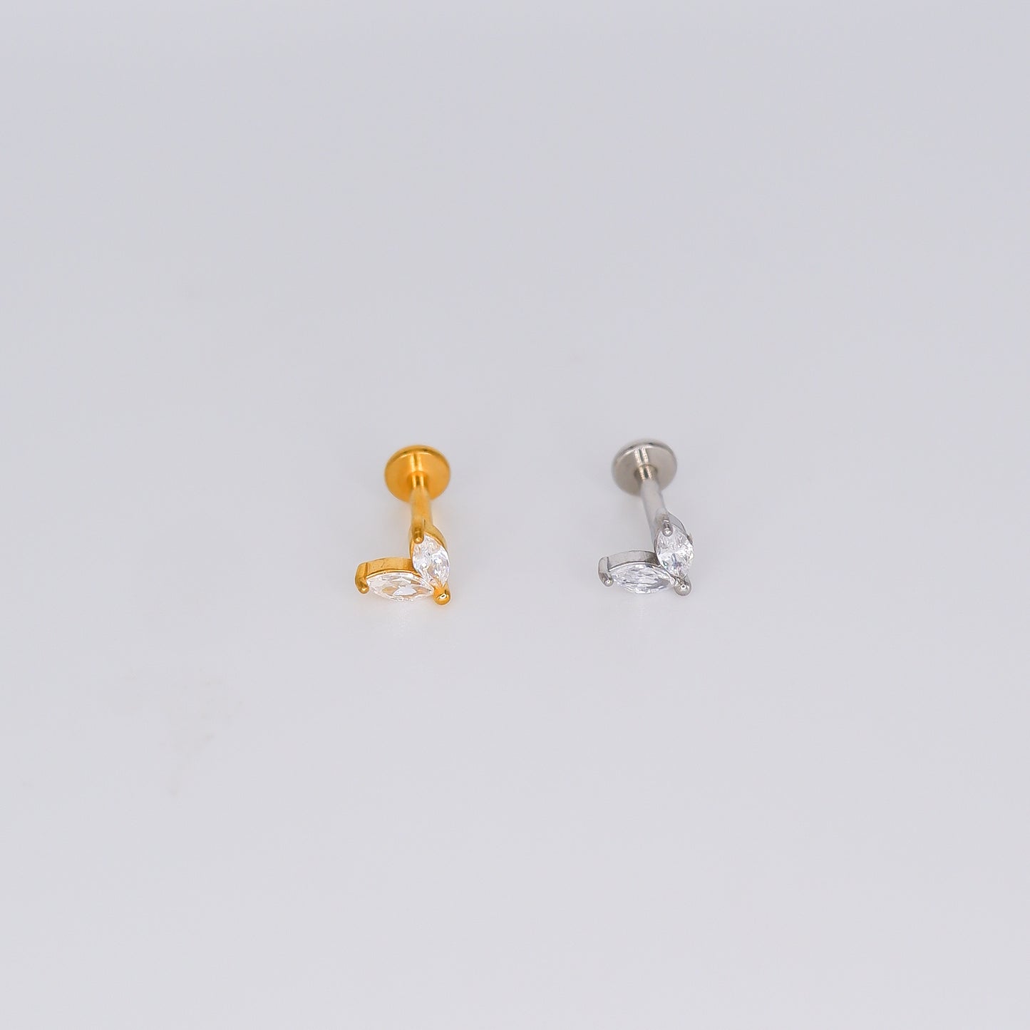 Piercing Achatado Folha