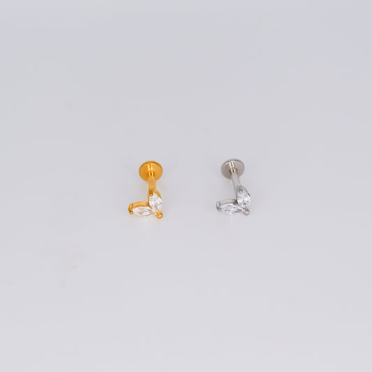 Piercing Achatado Folha