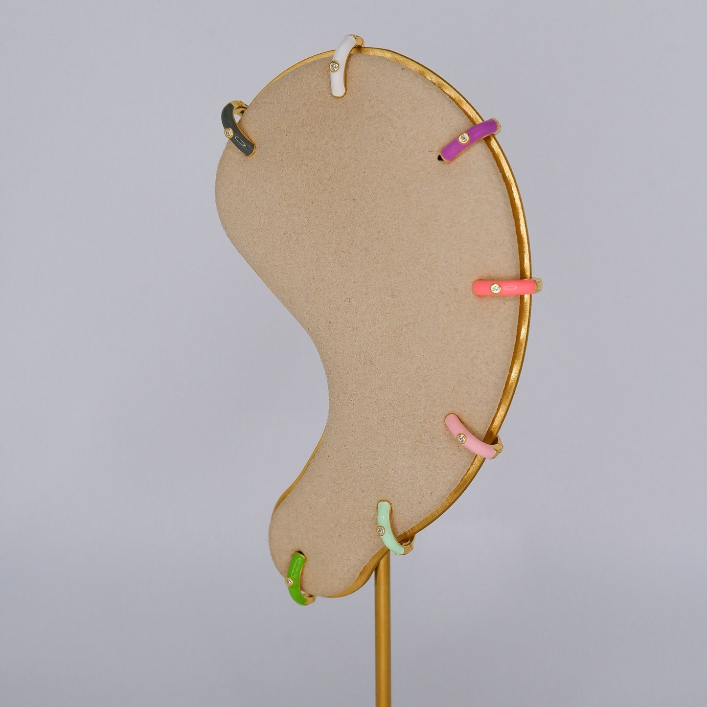Argola S925 Colorida Opaca c/ Brilhante