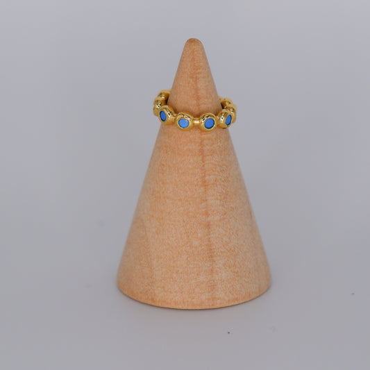 Earcuff Dourada e Azul