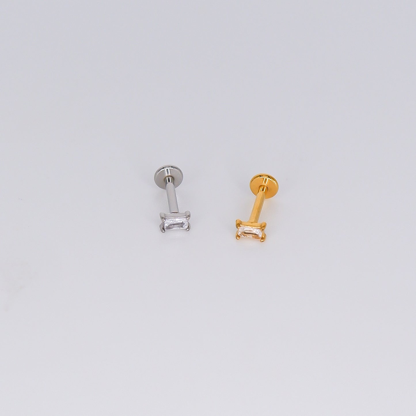 Piercing Achatado Rectângulo