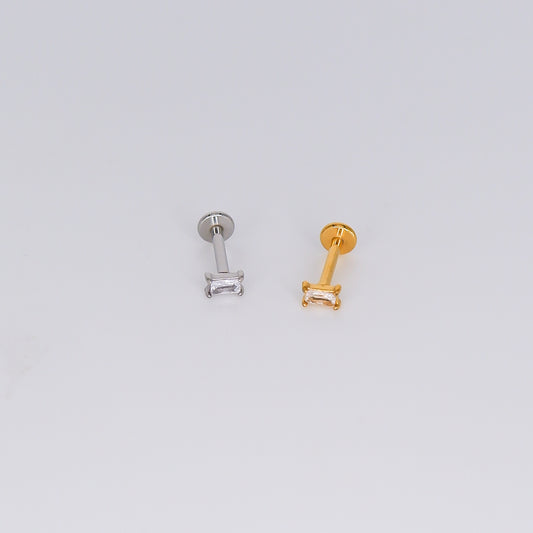 Piercing Achatado Rectângulo
