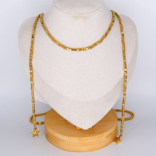 Colar Cachecol Dourado