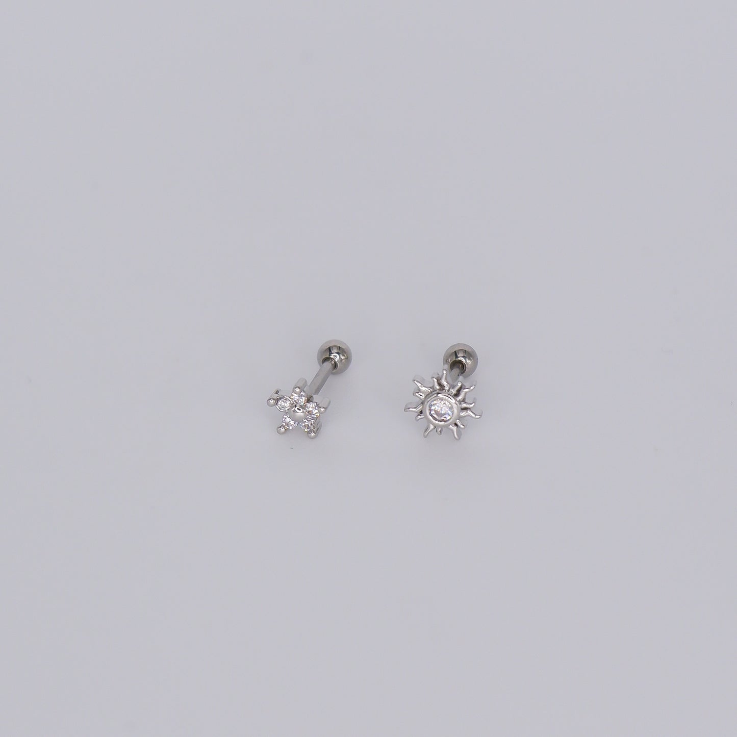 Piercing Bolinha Flor e Sol