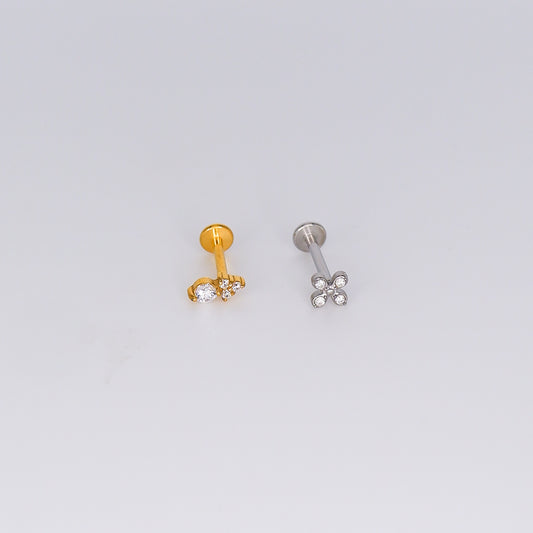 Piercing Achatado Flor