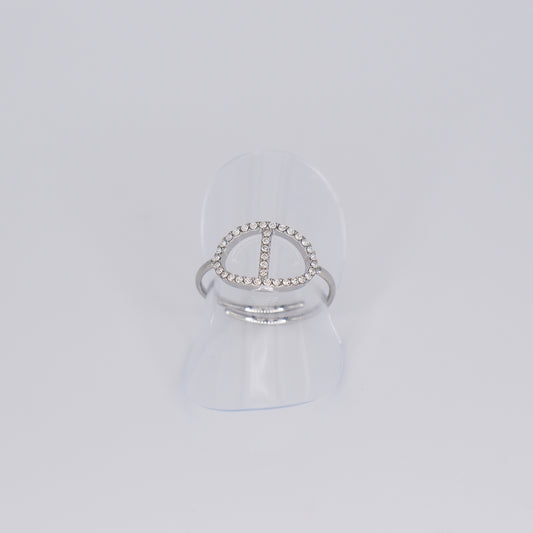 Anel Ajustável Bola com Risco