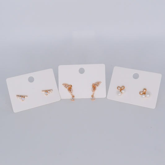 Brinco de Espeto Brilho, Borboleta e Cereja Hipoalergénicos