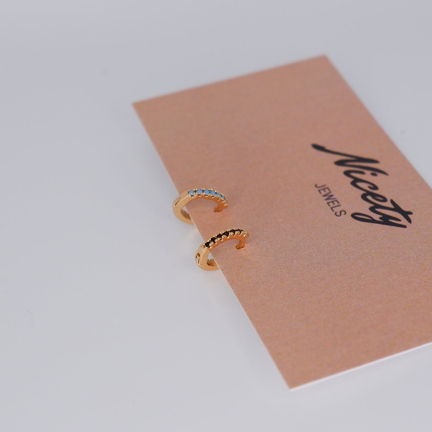 Mini Argolas 6mm Douradas Azuis Bébé e Pretas