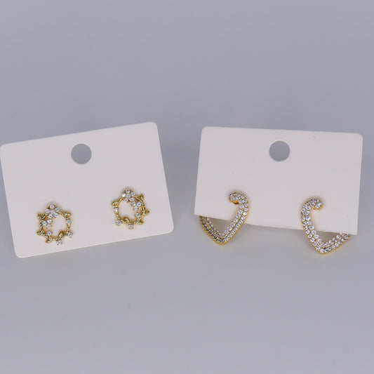 Brinco Círculo e Coração