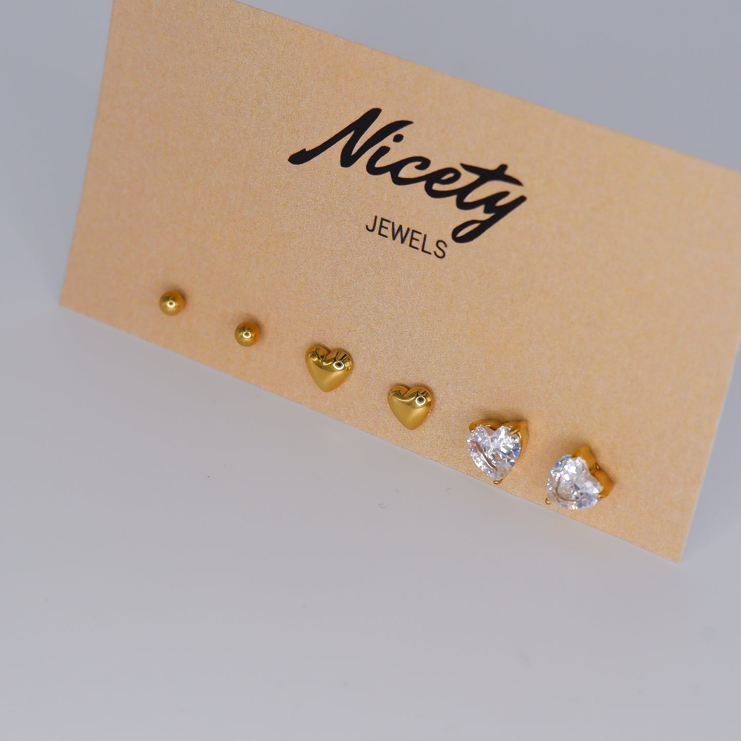 Pack Dourado Corações