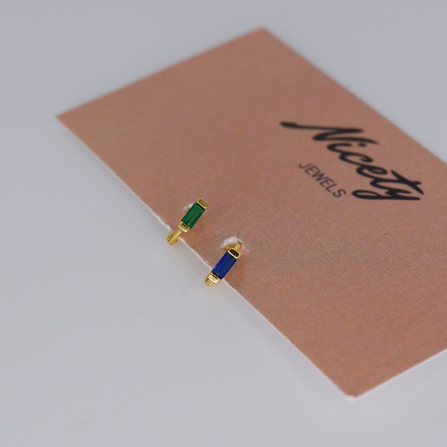 Mini Argolas 5mm S925 Dourada Verde e Azul