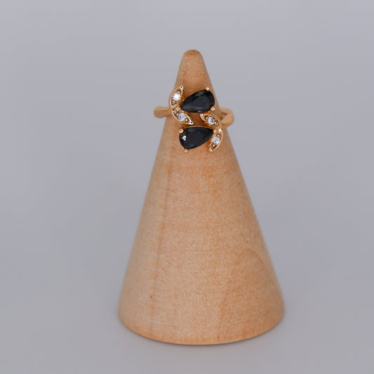 Earcuff Hipoalergénica Gotas Pretas
