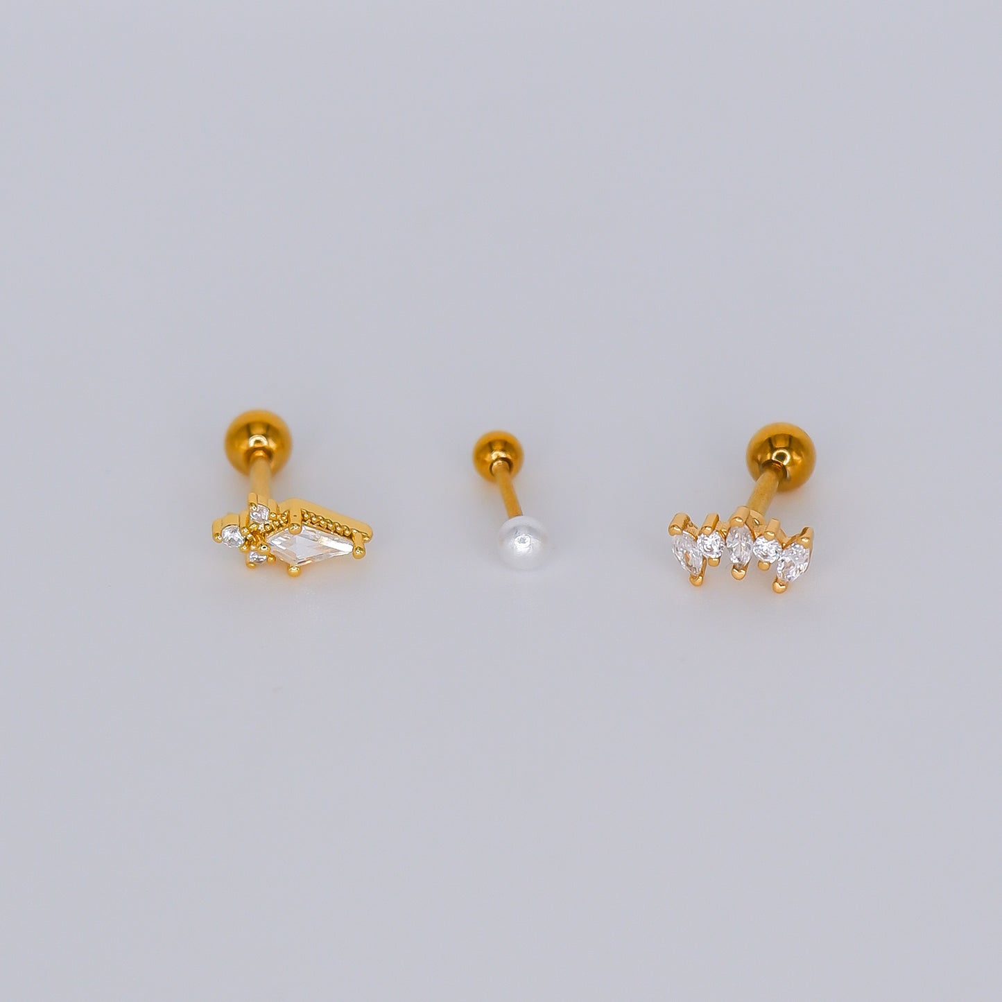 Piercing aperta atrás Curvo e Pérola