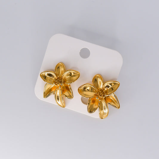 Brinco Dourado Flor