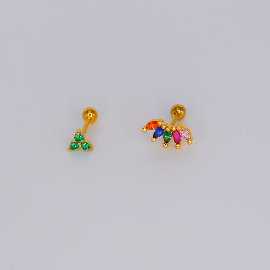 Piercing aperta atrás Flor e Coroa