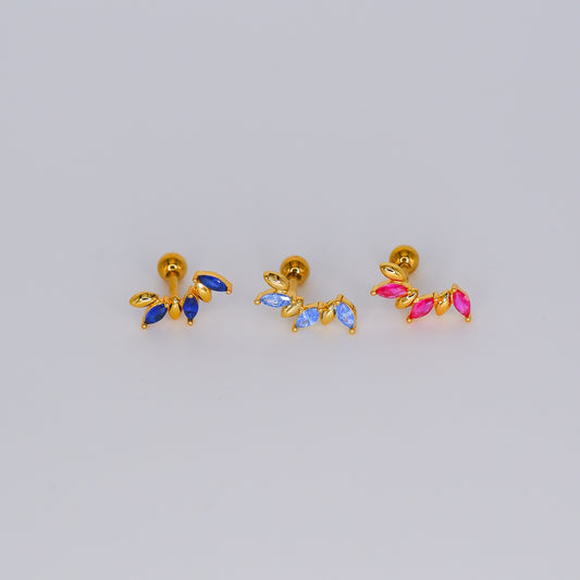 Piercing aperta atrás Azul e Rosa