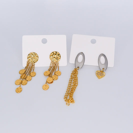 Brinco Bicolor e Bolinhas