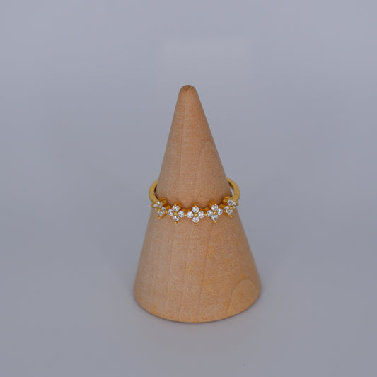 Anel S925 flores