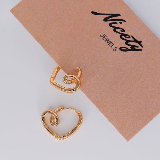 Argola Hipoalergénica Coração