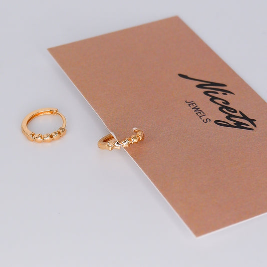 Argola Hipoalergénica Estrelas